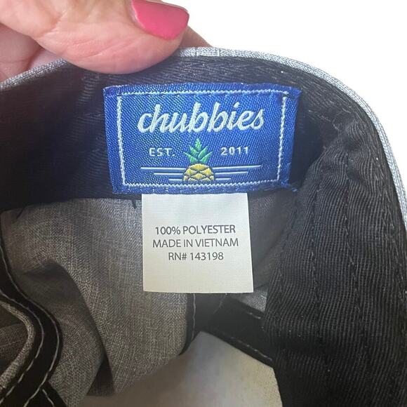 Chubbies Men’s Gray Performance Pineapple SnapBack Baseball Cap Hat One Size - Picture 8 of 9